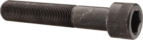 Made in USA - 7/8-14 UNF Hex Socket Drive, Socket Cap Screw - Alloy Steel, Black Oxide Finish, Partially Threaded, 5" Length Under Head - Americas Industrial Supply