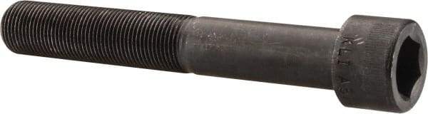 Made in USA - 7/8-14 UNF Hex Socket Drive, Socket Cap Screw - Alloy Steel, Black Oxide Finish, Partially Threaded, 6" Length Under Head - Americas Industrial Supply