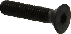 Made in USA - #10-32 UNF Hex Socket Drive, 82° Flat Screw - Alloy Steel, Black Oxide Finish, Fully Threaded, 7/8" OAL - Americas Industrial Supply