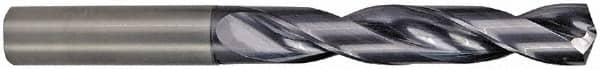 M.A. Ford - 7.7mm 142° Solid Carbide Jobber Drill - ALtima Finish, Right Hand Cut, Spiral Flute, Straight Shank, 91mm OAL - Americas Industrial Supply