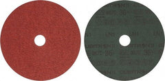 3M - 7" Diam 7/8" Hole 36 Grit Fiber Disc - Very Coarse Grade, Ceramic, 8,600 Max RPM, Series 987C - Americas Industrial Supply