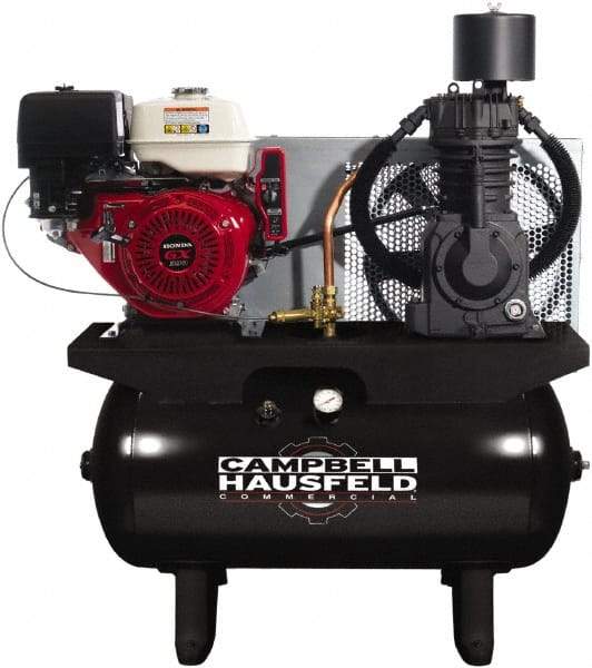 Campbell Hausfeld - 13 HP Stationary Gas Air Compressor - Honda Engine, Horizontal Configuration, 30 Gallon, 24.3 CFM, 175 Max psi - Americas Industrial Supply