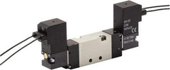 ARO/Ingersoll-Rand - Solenoid Actuator, Spring Return, 2 Position, Body Ported Solenoid Air Valve - 120 VAC Input, 1/4 CV, 4 Way, 115 psi, 122° Max Temp - Americas Industrial Supply