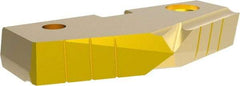 Allied Machine and Engineering - 72mm Diam x 7/16" Thick, Seat Code 5, 144° Included Angle Spade Drill Insert - TiN Coated, High Speed Steel, Series GEN2 T-A - Americas Industrial Supply