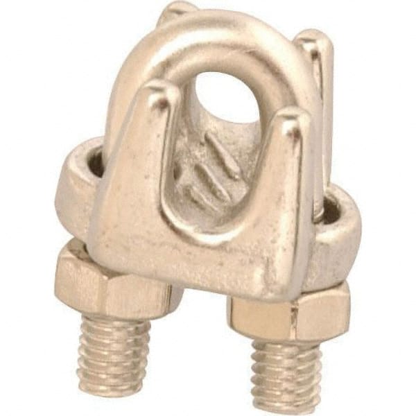 Campbell - Wire Rope Hardware & Accessories Type: Wire Rope Clip For Rope Diameter: 1/8 (Inch) - Americas Industrial Supply