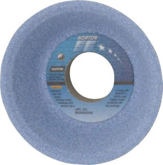 Norton - 4" Diam, 1-1/4" Hole Size, 1-1/2" Overall Thickness, 46 Grit, Type 11 Tool & Cutter Grinding Wheel - Coarse Grade, Ceramic, K Hardness, Vitrified Bond, 5,730 RPM - Americas Industrial Supply