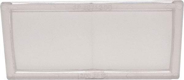 Jackson Safety - 4-1/4" Wide x 2" High, Plastic Magnifier Plate - Clear, Horizontal Mount - Americas Industrial Supply