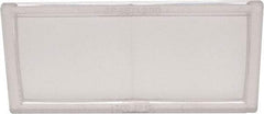 Jackson Safety - 4-1/4" Wide x 2" High, Plastic Magnifier Plate - Clear, Horizontal Mount - Americas Industrial Supply
