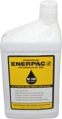 Enerpac - 1 Qt Bottle, Mineral Hydraulic Oil - ISO 32, <12,000 SUS at 0°F, 150 to 165 SUS at 100°F, 42 to 45 SUS at 210°F - Americas Industrial Supply