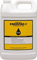 Enerpac - 1 Gal Bottle, Mineral Hydraulic Oil - ISO 32, <12,000 SUS at 0°F, 150 to 165 SUS at 100°F, 42 to 45 SUS at 210°F - Americas Industrial Supply