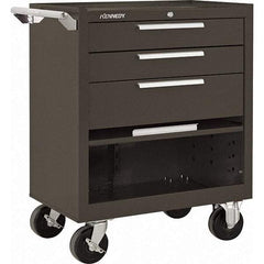 Kennedy - 3 Drawer 1,400 Lb Capacity Steel Tool Roller Cabinet - 27" Wide x 35" High x 18" Deep, Brown - Americas Industrial Supply