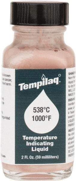 Tempil - 1,000°F Temp Indicating Liquid - 2 Ounce Container, 538°C - Americas Industrial Supply