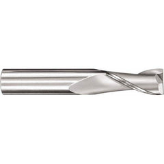 SGS - 5/16", 13/16" LOC, 5/16" Shank Diam, 2-1/2" OAL, 2 Flute, Solid Carbide Square End Mill - Exact Industrial Supply