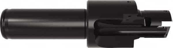 Allied Machine and Engineering - ISO 11926-1, MS 16142, SAE J1926-1 Standard, 3/4-16" Thread, 8 Tube Dash Number, 15° Porting Angle, 11/16" Pilot Diam, 3/4" Shank Diam, Indexable Spade Blade Insert Porting Tool - 2 Porting Inserts, 4.201" Overall Length - Americas Industrial Supply