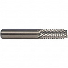 M.A. Ford - 1/8" Diam, 1/2" LOC, End Mill End, Solid Carbide Diamond Pattern Router Bit - Right Hand Cut, 1-1/2" OAL, 1/8" Shank Diam, Use on Phenolic Epoxy, Non-Ferrous Materials, Abrasive Materials - Americas Industrial Supply