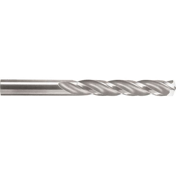 SGS - 11.5mm 150° Spiral Flute Solid Carbide Screw Machine Drill Bit - Bright Finish, Right Hand Cut, 47mm Flute Length, 95mm OAL, Standard Point, Straight Shank - Americas Industrial Supply