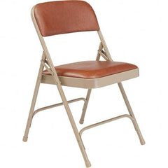 National Public Seating - Folding Chairs Pad Type: Folding Chair w/Vinyl Padded Seat Material: Vinyl; Steel - Americas Industrial Supply