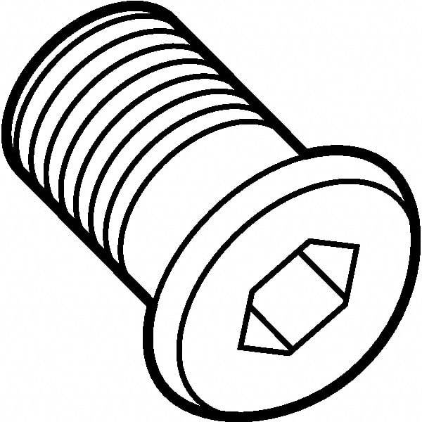 Kennametal - Hex Socket for Indexables - M5x0.8 & M8x0.75 Thread, For Use with Shims - Americas Industrial Supply