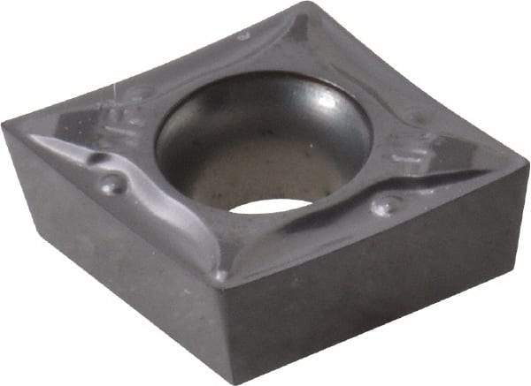 Iscar - CCET3-.002 WF Grade IC907 Carbide Turning Insert - 80° Diamond, 3/8" Inscr Circle, 5/32" Thick, 0.002" Corner Radius - Americas Industrial Supply