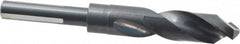 Chicago-Latrobe - 51/64" Drill, 118° Point, High Speed Steel Silver Deming & Reduced Shank Drill Bit - Oxide Finish, 6" OAL, Flats on Shank, 3-1/8" Flute Length, Right Hand Cut, Split Point, Spiral Flute, Regular Spiral - Americas Industrial Supply