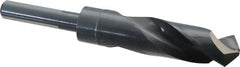 Chicago-Latrobe - 61/64" Drill, 118° Point, High Speed Steel Silver Deming & Reduced Shank Drill Bit - Oxide Finish, 6" OAL, Flats on Shank, 3-1/8" Flute Length, Right Hand Cut, Split Point, Spiral Flute, Regular Spiral - Americas Industrial Supply