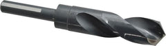 Chicago-Latrobe - 63/64" Drill, 118° Point, High Speed Steel Silver Deming & Reduced Shank Drill Bit - Oxide Finish, 6" OAL, Flats on Shank, 3-1/8" Flute Length, Right Hand Cut, Split Point, Spiral Flute, Regular Spiral - Americas Industrial Supply