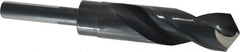 Chicago-Latrobe - 1" Drill, 118° Point, High Speed Steel Silver Deming & Reduced Shank Drill Bit - Oxide Finish, 6" OAL, Flats on Shank, 3-1/8" Flute Length, Right Hand Cut, Split Point, Spiral Flute, Regular Spiral - Americas Industrial Supply