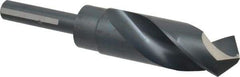 Chicago-Latrobe - 1-1/8" Drill, 118° Point, High Speed Steel Silver Deming & Reduced Shank Drill Bit - Oxide Finish, 6" OAL, Flats on Shank, 3-1/8" Flute Length, Right Hand Cut, Split Point, Spiral Flute, Regular Spiral - Americas Industrial Supply