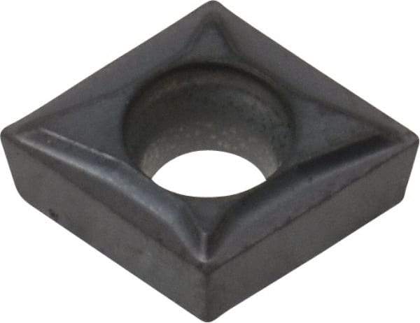 Kennametal - CCGT21.50 LF Grade KC5025 Carbide Turning Insert - TiAlN Finish, 80° Diamond, 1/4" Inscr Circle, 3/32" Thick, 0.004" Corner Radius - Americas Industrial Supply