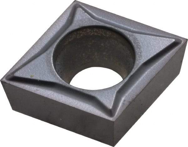 Kennametal - CCGT32.5X0 LF Grade KC5025 1.25mm Max Drill Depth, Carbide Turning Insert - TiAlN Finish, 80° Diamond, 3/8" Inscr Circle, 5/32" Thick, 0.002" Corner Radius - Americas Industrial Supply
