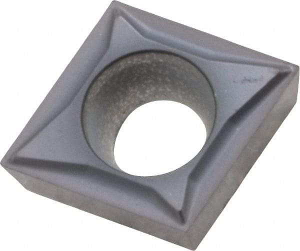 Kennametal - CCGT32.50 LF Grade KC5025 Carbide Turning Insert - TiAlN Finish, 80° Diamond, 3/8" Inscr Circle, 5/32" Thick, 0.0039" Corner Radius - Americas Industrial Supply