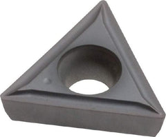 Kennametal - TPGT32.51 LF Grade KC5025 Carbide Turning Insert - TiAlN Finish, 60° Triangle, 3/8" Inscr Circle, 5/32" Thick, 1/64" Corner Radius - Americas Industrial Supply