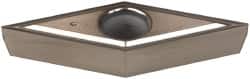 Kennametal - VBGT220 LF Grade KC5410 Carbide Turning Insert - TiB2 Finish, 35° Diamond, 1/4" Inscr Circle, 1/8" Thick, 0.0039" Corner Radius - Americas Industrial Supply