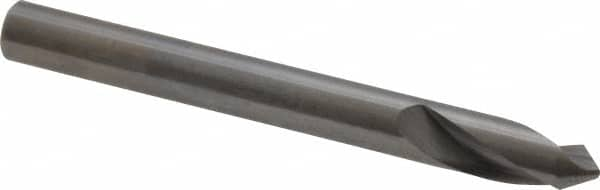 Made in USA - 1/4" Body Diam, 90°, 2-1/2" OAL, Solid Carbide Spotting Drill - Americas Industrial Supply