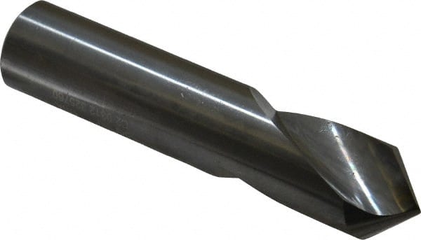 Made in USA - 5/8" Body Diam, 90°, 3" OAL, Solid Carbide Spotting Drill - Americas Industrial Supply