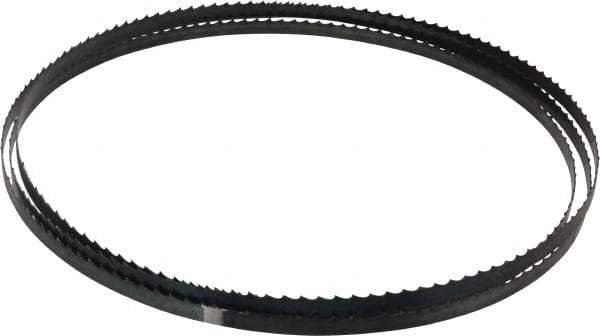 M.K. MORSE - 4 TPI, 7' 9-1/2" Long x 3/8" Wide x 0.025" Thick, Welded Band Saw Blade - High Carbon Steel, Toothed Edge, Raker Tooth Set, Flexible Back, Contour Cutting - Americas Industrial Supply