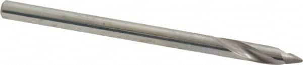 Made in USA - 1/8" Body Diam, 60°, 2" OAL, Solid Carbide Spotting Drill - Americas Industrial Supply