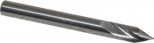 Made in USA - 1/4" Body Diam, 60°, 2-1/2" OAL, Solid Carbide Spotting Drill - Americas Industrial Supply