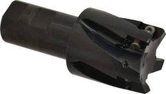 Kennametal - 2" Cut Diam, 18.03mm Max Depth of Cut, 1-1/4" Shank Diam, 115.06mm OAL, Indexable Square Shoulder End Mill - EC18.., EP18.. Inserts, Weldon Shank, 0° Lead Angle - Americas Industrial Supply