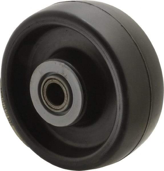 Albion - 4 Inch Diameter x 1-1/2 Inch Wide, Polyolefin Caster Wheel - 400 Lb. Capacity, 1-5/8 Inch Hub Length, 1/2 Inch Axle Diameter, Roller Bearing - Americas Industrial Supply