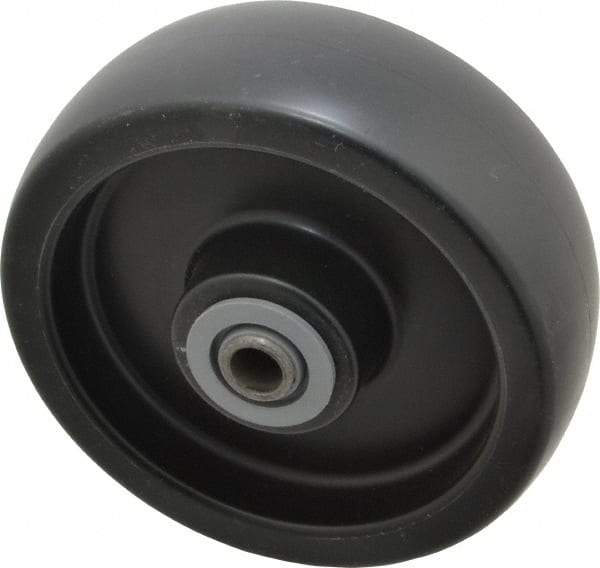 Albion - 6 Inch Diameter x 2 Inch Wide, Polyolefin Caster Wheel - 750 Lb. Capacity, 2-3/16 Inch Hub Length, 1/2 Inch Axle Diameter, Roller Bearing - Americas Industrial Supply