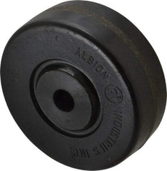 Albion - 3-1/2 Inch Diameter x 1-1/4 Inch Wide, Phenolic Caster Wheel - 400 Lb. Capacity, 1-3/8 Inch Hub Length, 1/2 Inch Axle Diameter, Plain Bearing - Americas Industrial Supply