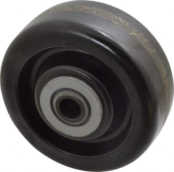 Albion - 4 Inch Diameter x 1-1/2 Inch Wide, Phenolic Caster Wheel - 600 Lb. Capacity, 1-5/8 Inch Hub Length, 1/2 Inch Axle Diameter, Roller Bearing - Americas Industrial Supply