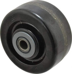 Albion - 4 Inch Diameter x 2 Inch Wide, Phenolic Caster Wheel - 800 Lb. Capacity, 2-3/16 Inch Hub Length, 1/2 Inch Axle Diameter, Roller Bearing - Americas Industrial Supply