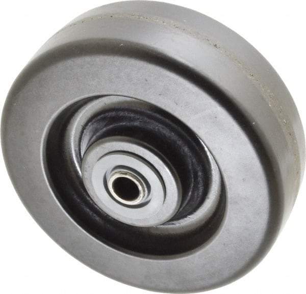 Albion - 6 Inch Diameter x 2 Inch Wide, Phenolic Caster Wheel - 1,200 Lb. Capacity, 2-3/16 Inch Hub Length, 1/2 Inch Axle Diameter, Roller Bearing - Americas Industrial Supply