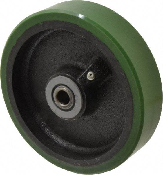 Albion - 6 Inch Diameter x 1-1/2 Inch Wide, Polyurethane Caster Wheel - 840 Lb. Capacity, 2-7/16 Inch Hub Length, 1/2 Inch Axle Diameter, Roller Bearing - Americas Industrial Supply