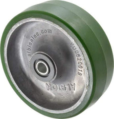 Albion - 6 Inch Diameter x 2 Inch Wide, Polyurethane Caster Wheel - 1,230 Lb. Capacity, 2-7/16 Inch Hub Length, 1/2 Inch Axle Diameter, Roller Bearing - Americas Industrial Supply