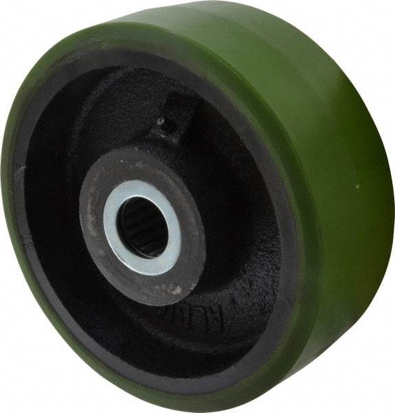 Albion - 8 Inch Diameter x 3 Inch Wide, Polyurethane Caster Wheel - 2,520 Lb. Capacity, 3-1/4 Inch Hub Length, 1-1/4 Inch Axle Diameter, Roller Bearing - Americas Industrial Supply