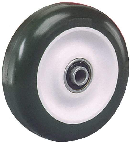 Albion - 3-1/2 Inch Diameter x 1-1/4 Inch Wide, Polyurethane Caster Wheel - 360 Lb. Capacity, 1-3/8 Inch Hub Length, 3/8 Inch Axle Diameter, Ball Bearing - Americas Industrial Supply