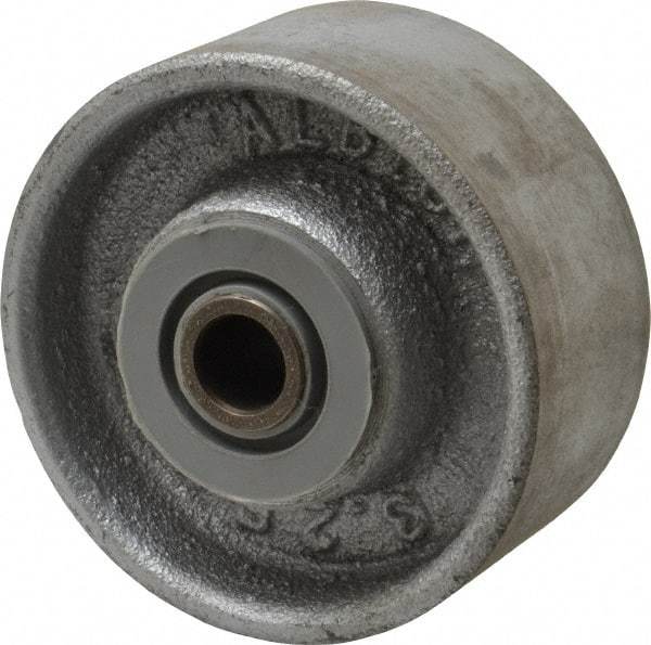 Albion - 3-1/4 Inch Diameter x 1-1/2 Inch Wide, Cast Iron Caster Wheel - 400 Lb. Capacity, 1-5/8 Inch Hub Length, 1/2 Inch Axle Diameter, Roller Bearing - Americas Industrial Supply